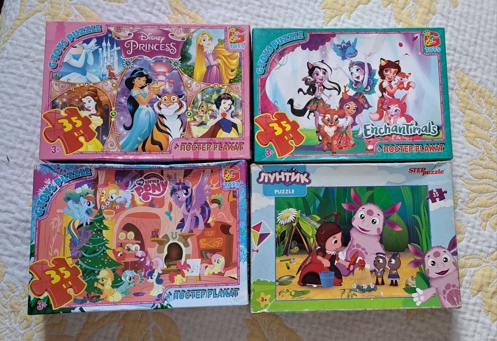 Пазли дитячі різні