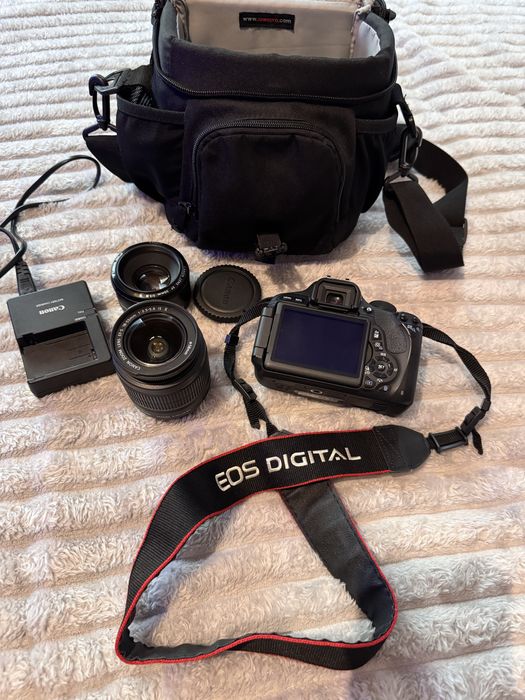 Zestaw Canon EOS 600D + 2 obiektywy + torba – kompletny zestaw!