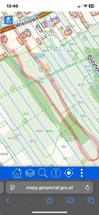 Dzialka Pasek 2000 m² – pohled 3
