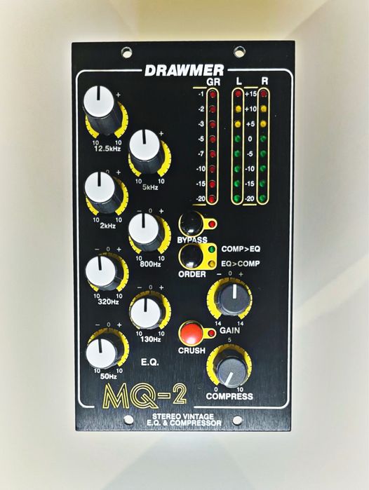 Equalizador Stereo Drawmer MQ-2 com 7 bandas Módulo Série 500
