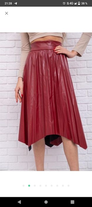 Юбка спідниця екокожа нова