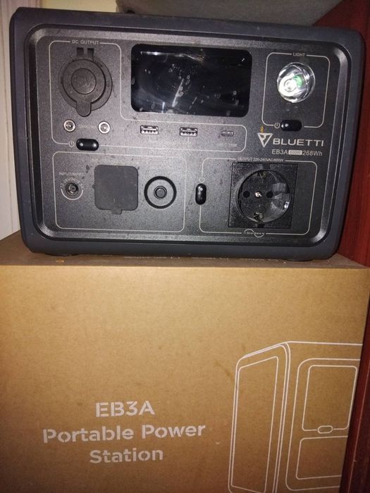 Портативна зарядна станція Bluetti EB3A, 600w, 268wh