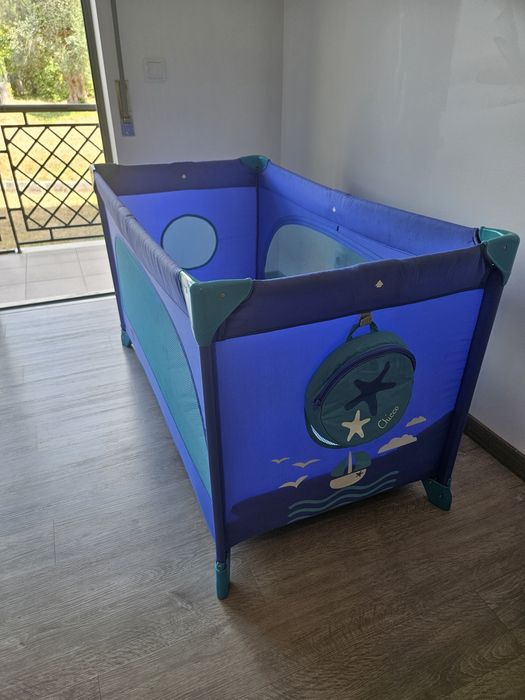 Berço parque Chicco Easy Sleep azul