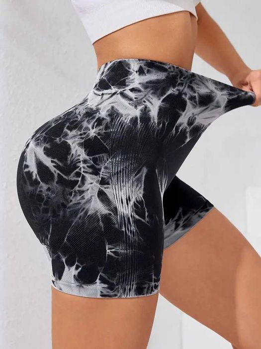 Велосипедки шорты бесшовные с высокой посадкой и пуш-ап эффектом