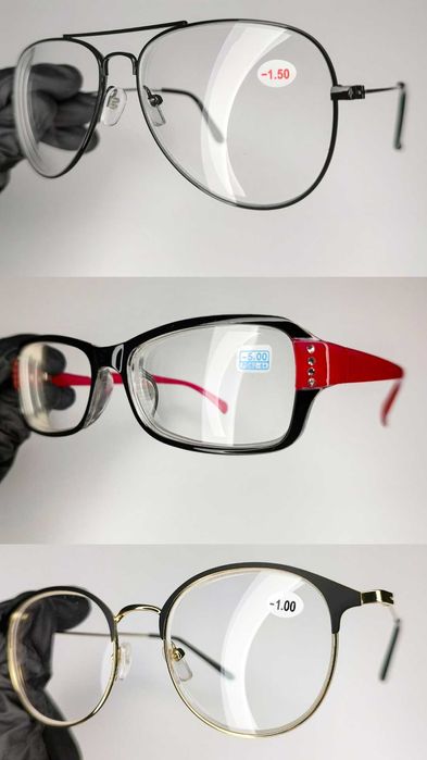 Для Зору Очки Blue Block Скло / Полікарбонат +\-0//1/2/3/4/5/6/7 до20