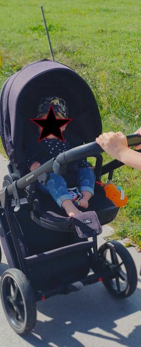 Adamex Belissa Standard Głęboko-Spacerowy 2 w 1 CZARNY