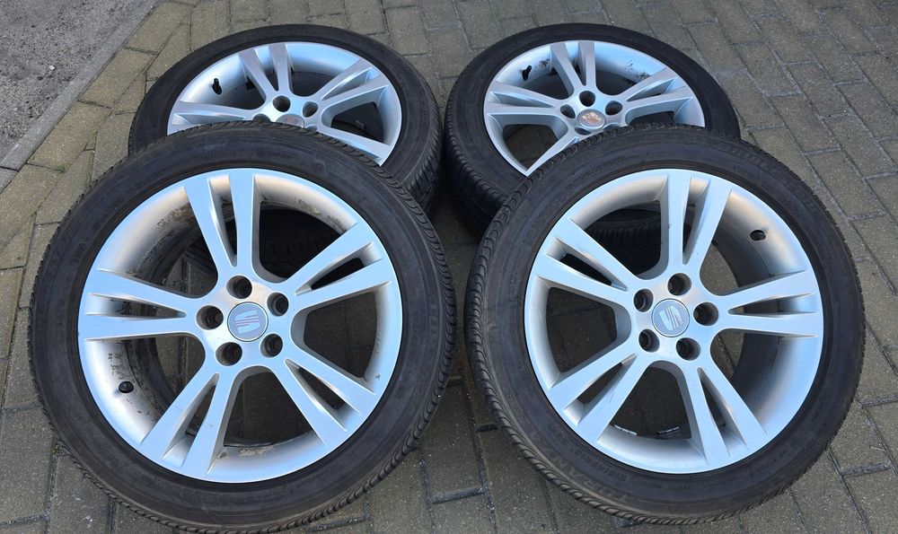 Koła letnie, felgi aluminiowe seat ibiza 5x100 oryginalne