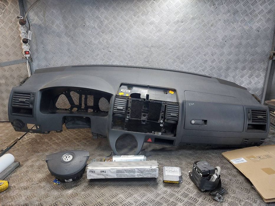 ZESTAW AIRBAG KOKPIT PODUSZKI PAS LEWY PRZÓD TRANSPORTER T5 VW T5