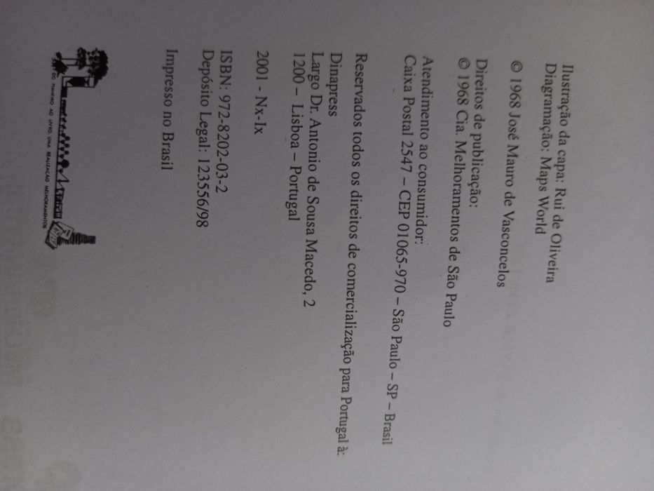 Livro - Meu pé de laranja lima - José Mauro de Vasconcelos