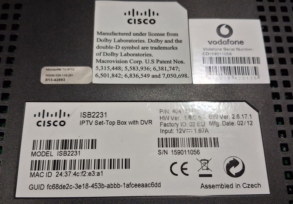Box Vodafone com comando