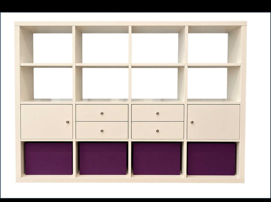 Estante Kalax 147x147 branco brilhante