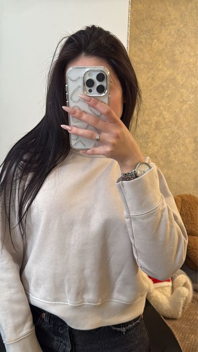 світшот zara бежевий