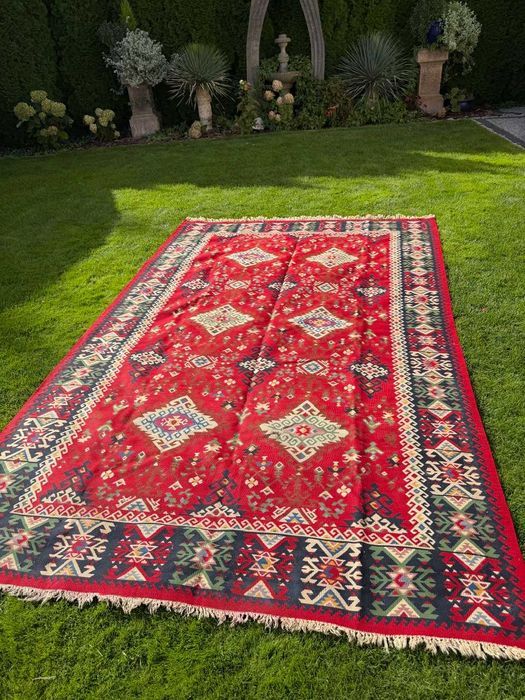 Kilim Dywan Art Deco Ręcznie Tkany 320x200 cm WYPRZEDAŻ