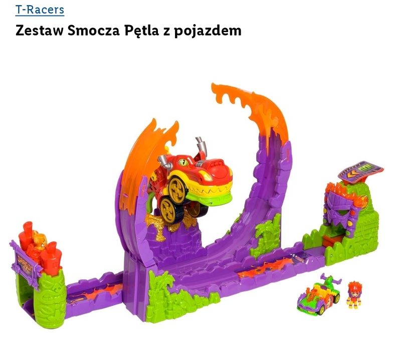 T-Racers Zestaw Smocza Pętla z pojazdem