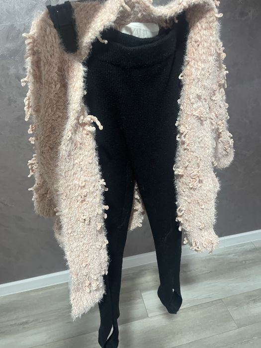 Легінси Zara. Лосини зі штрипками. Рубчик. 7-8 років.