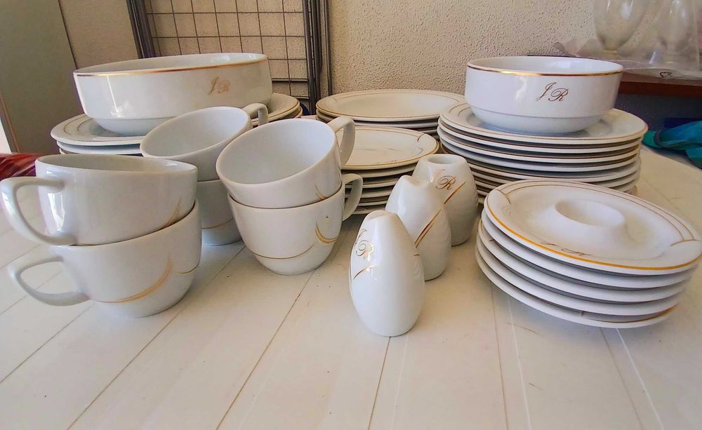 Hutschenreuther - Serviço porcelana alemã 37 peças