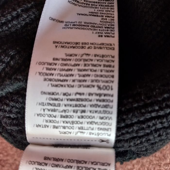 Puma-czapka czarna-beanie-nowa