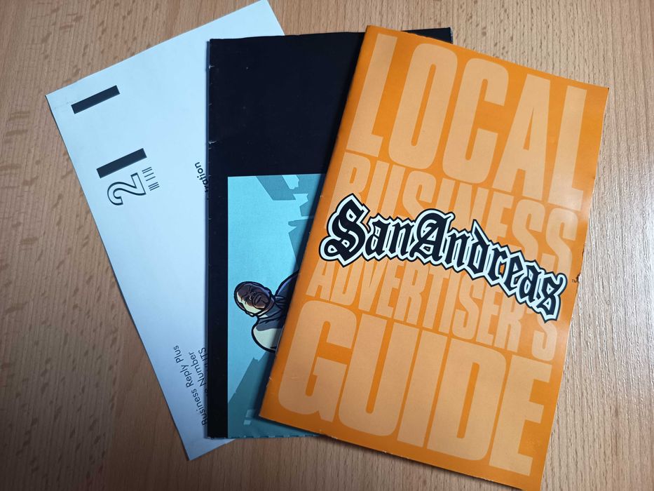 Grand Theft Auto San Andreas PS2 angielska komplet z mapa (2)