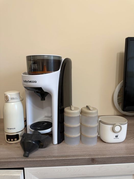 Baby Brezza + 6 контейнерів для порцій суміші + підігрівач/термос для води EDENPEER + контейнер Termichy