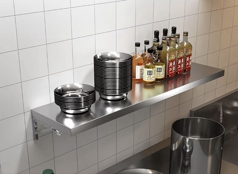 Prateleira retrátil aço inox 70 cm x 25 cm (nova)
