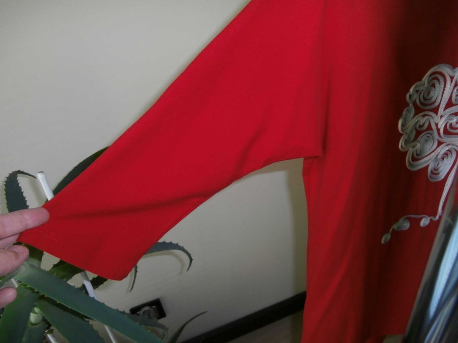 Bluzka z naszytym motywem , 3/4 rękaw nietoperz