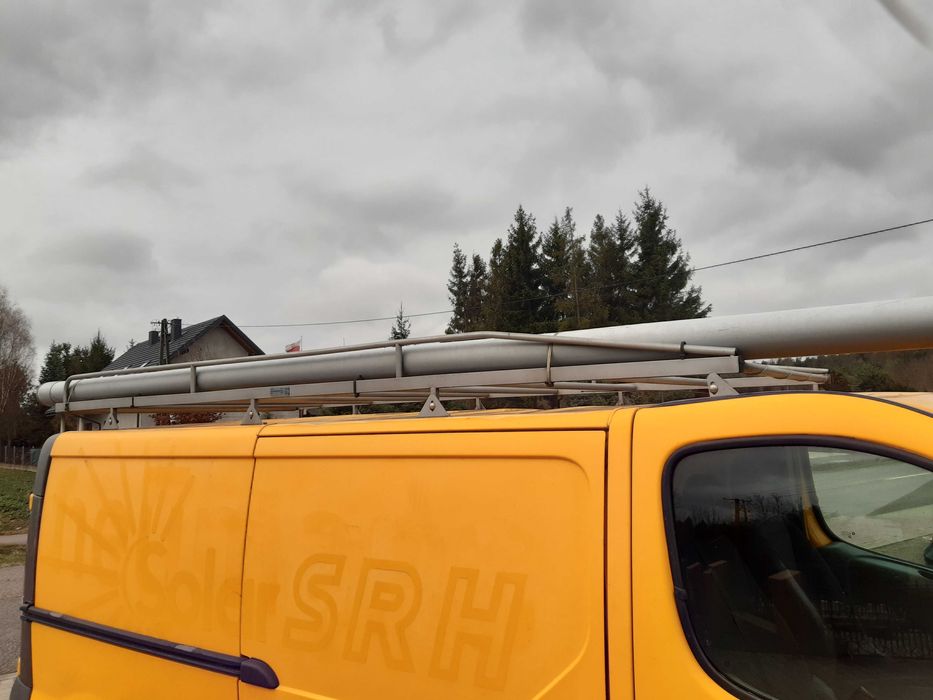Bagażnik dachowy Vivaro Trafic L2H1 long + rura na długie przedmioty
