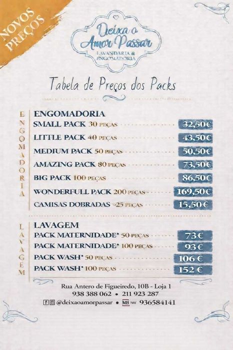 Engomadoria e Lavanderia Lisboa