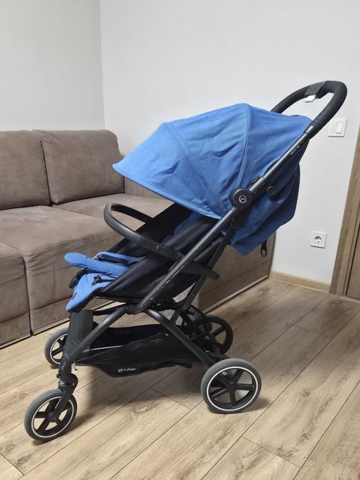 Візочок Cybex Eezy S+2 Navy Blue з дощовиком і підстаканником, б/в