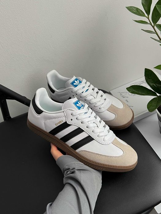 ‼️Кросівки Adidas Samba White Black Gum