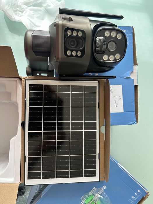 3 Câmaras de Vigilância 4G Solares PTZ – Lente Dupla – EseeCloud