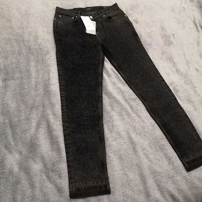 ZARA nowe męskie spodnie jeansy skinny fit skinnyfit czarne 38