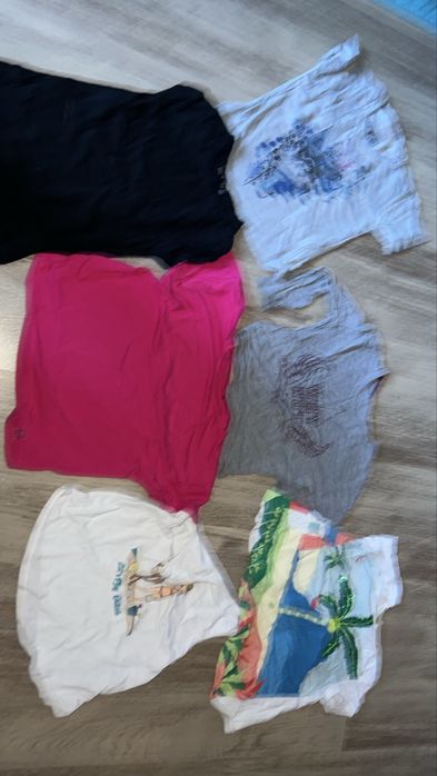 6 tshirtów koszulek dziewczynka 104-110 cm razem