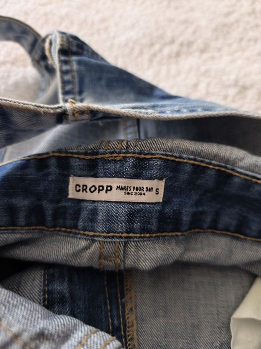 Ogrodniczka jeansowa Cropp S