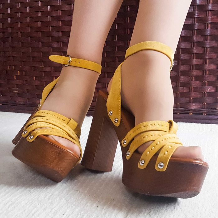 Wysokie zgrabne sandały chodaki Aldo, nieużywane, okazja, 38