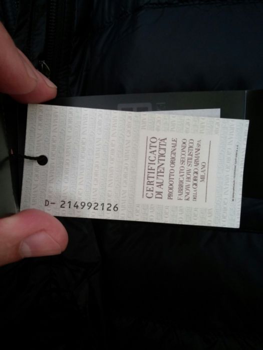 Nowa kurtka puchowa Armani rozXXL Orginal