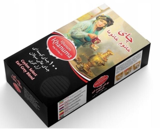 Herbata czarna earl grey Irańska Khanum 100t