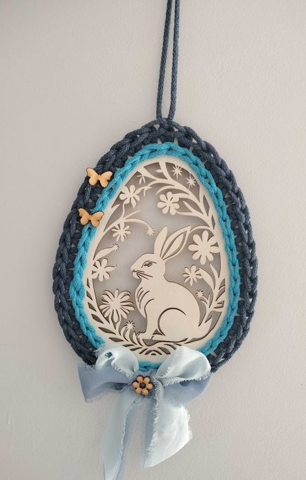 Wielkanoc ozdoba świąteczna zawieszka jajo