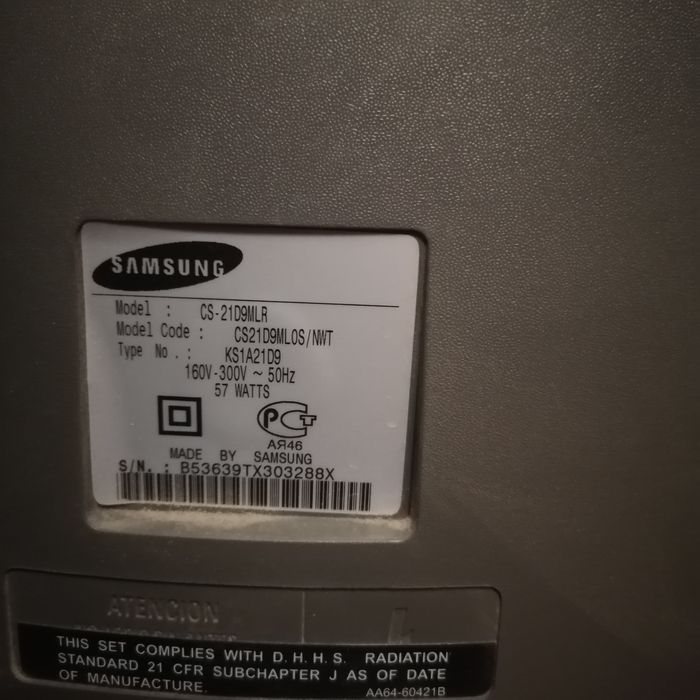 Телевизор Samsung 54см, на ремонт чи відновлення