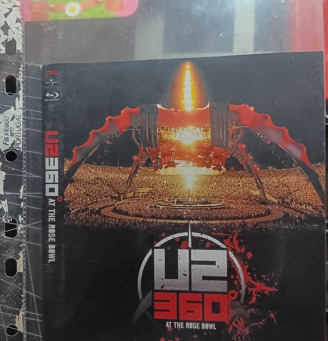 SEIS  discos Blue Ray dois de Sting e um duplo de Led Zeppelin um do George Harrison e um dos U2