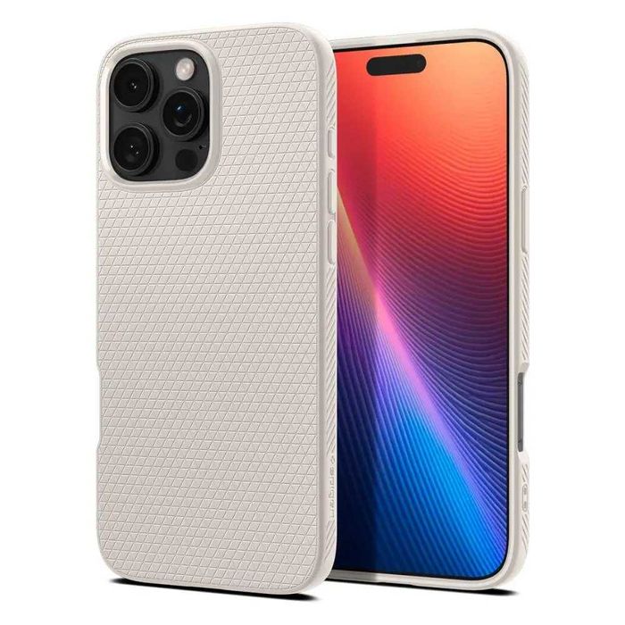 Чехол Spigen Liquid Air для iPhone 16 Pro Max Natural Titanium