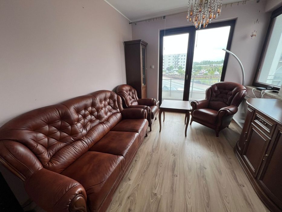 Retro Vintage Nowe Meble skórzane brązowe kanapa fotel komoda