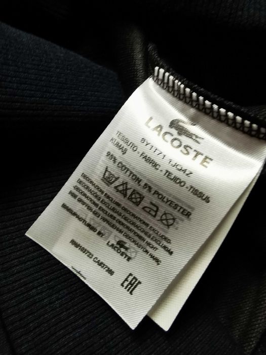 Bluza męska Lacoste granatowa mały znaczek nowość bawełna bluzy