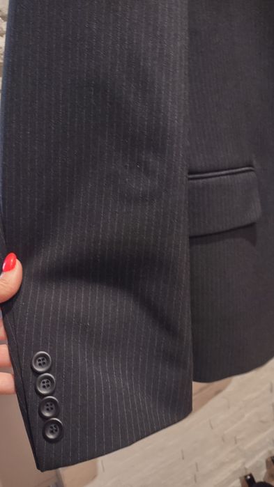 Garnitur męski w paseczek