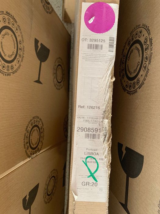 Cabine e base de duche NUNCA USADO