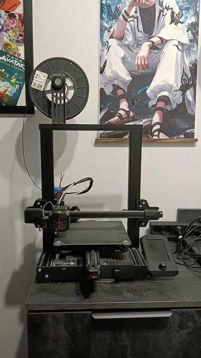 !ТІЛЬКИ САМОВИВІЗ! Продам 3D принтер Creality Ender 3 V2 Neo з функцією CR-Touch Б/В +! Котушка білого PLA пластику в подарунок!