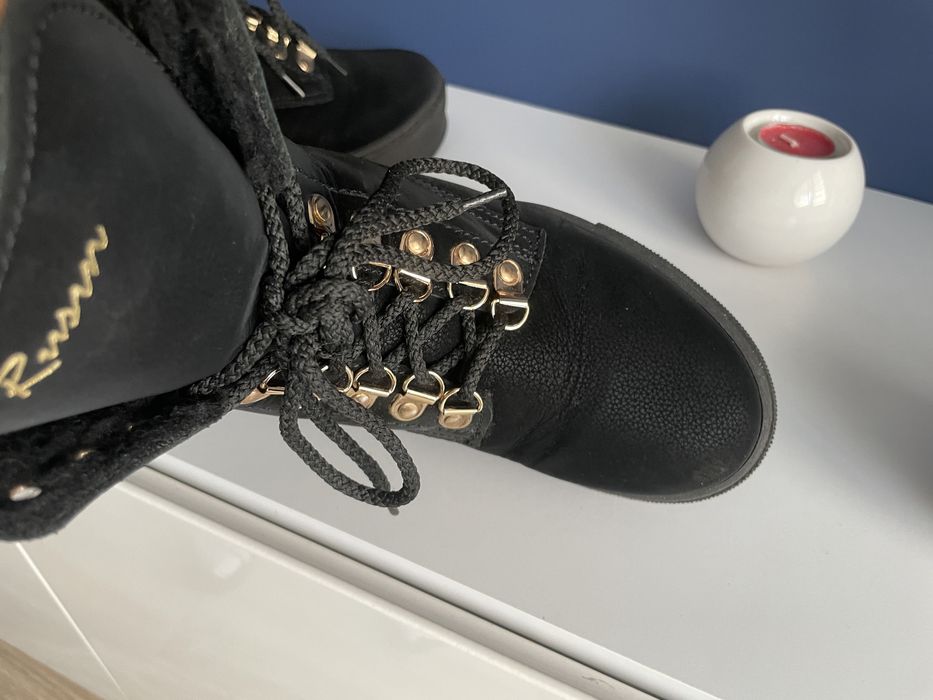 Botki buty ze skóry naturalnej
