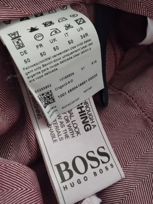 Bawełniane spodnie Hugo Boss