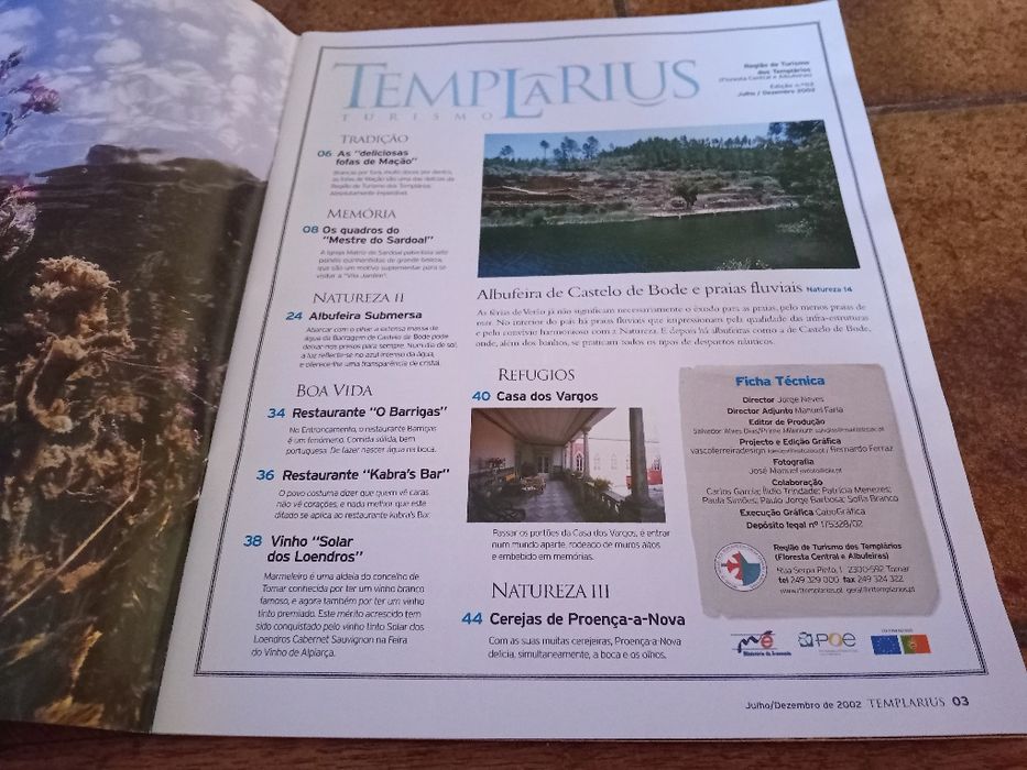 Revistas tomar, templarius + tomar em tempo viragem