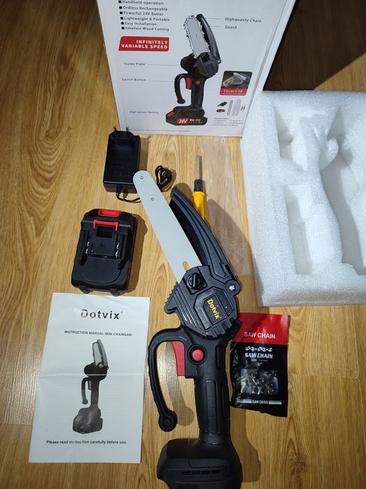 Міні пила електрична ланцюгова акумуляторна  Mini Electric Chainsaw