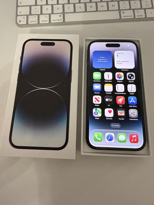# iphone 14 Pro 256gb Black Stan Idealny Bateria 100%